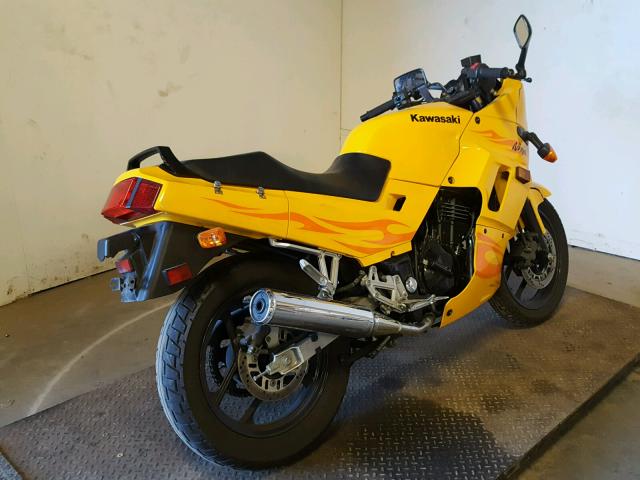 JKAEXMF126DA25599 - 2006 KAWASAKI EX250 F YELLOW photo 4