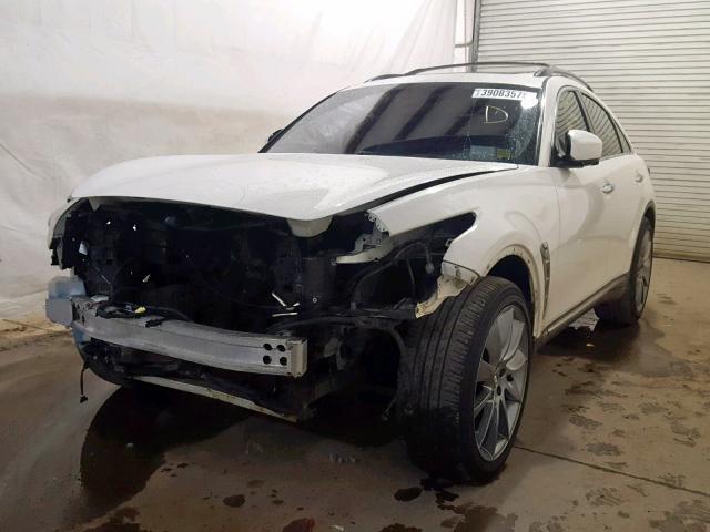 JN8CS1MW9DM173398 - 2013 INFINITI FX37 WHITE photo 2