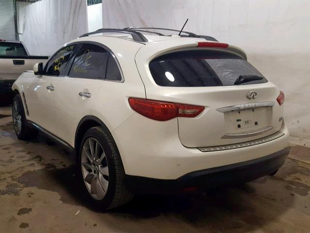 JN8CS1MW9DM173398 - 2013 INFINITI FX37 WHITE photo 3