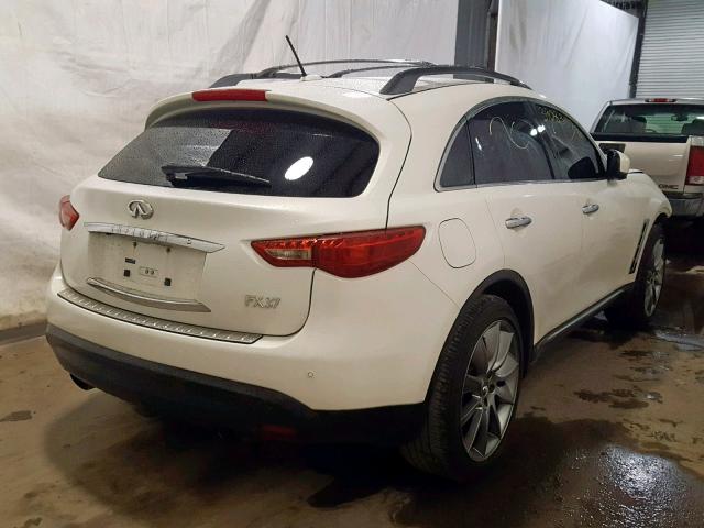 JN8CS1MW9DM173398 - 2013 INFINITI FX37 WHITE photo 4