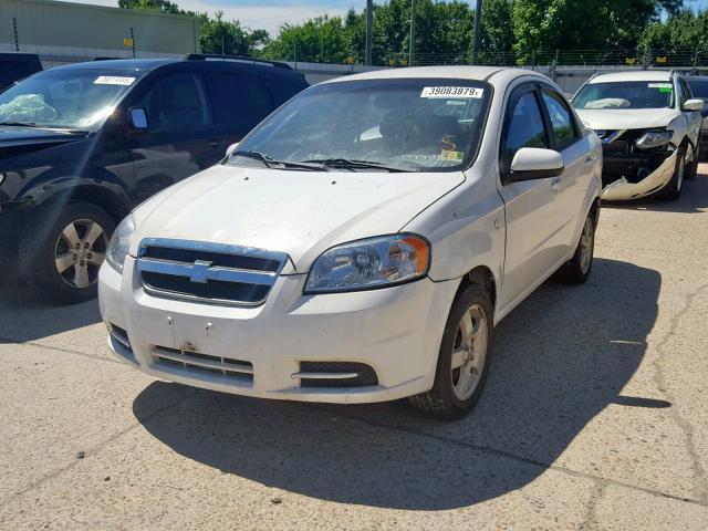 KL1TG56637B164687 - 2007 CHEVROLET AVEO LT WHITE photo 2