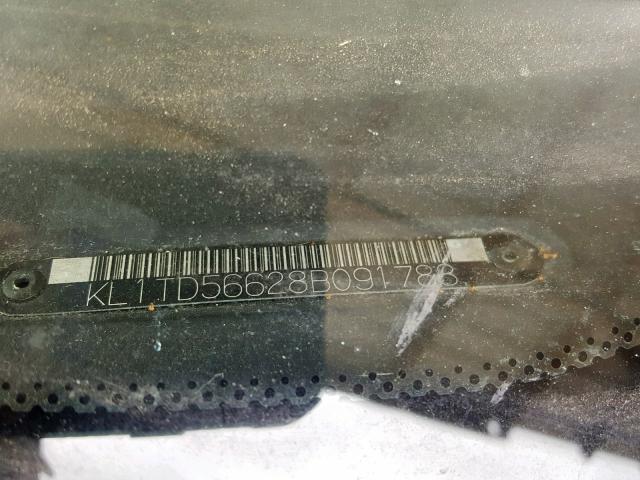 KL1TD56628B091788 - 2008 CHEVROLET AVEO BASE Mavi foto 10