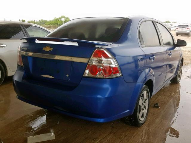 KL1TD56628B091788 - 2008 CHEVROLET AVEO BASE Mavi foto 4