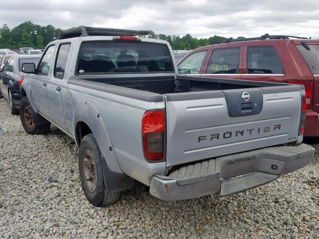 1N6ED29X32C384070 - 2002 NISSAN FRONTIER C SILVER photo 3