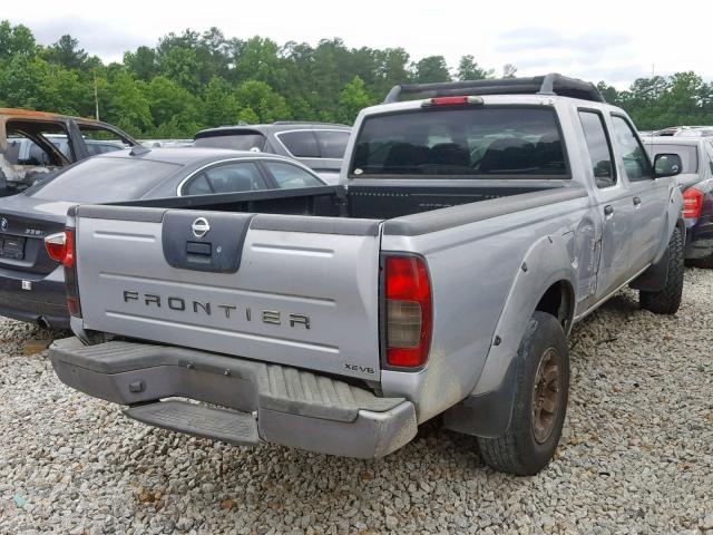 1N6ED29X32C384070 - 2002 NISSAN FRONTIER C SILVER photo 4