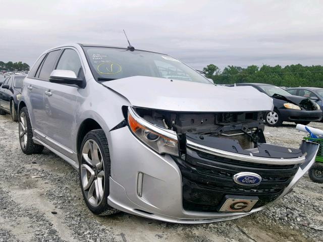 2FMDK3AK7DBC15596 - 2013 FORD EDGE SPORT SILVER photo 1