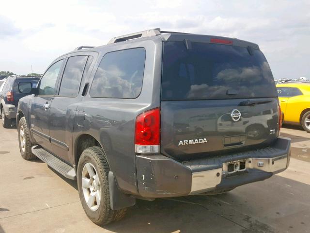 5N1AA08CX7N709981 - 2007 NISSAN ARMADA SE GRAY photo 3