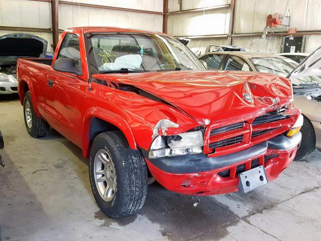 1B7FL36N92S507041 - 2002 DODGE DAKOTA SPO RED photo 1