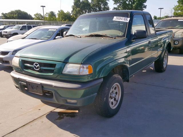 4F4YR16V41TM31269 - 2001 MAZDA B3000 CAB GREEN photo 2