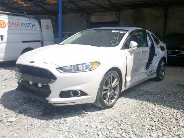 3FA6P0K90GR101654 - 2016 FORD FUSION TIT WHITE photo 2