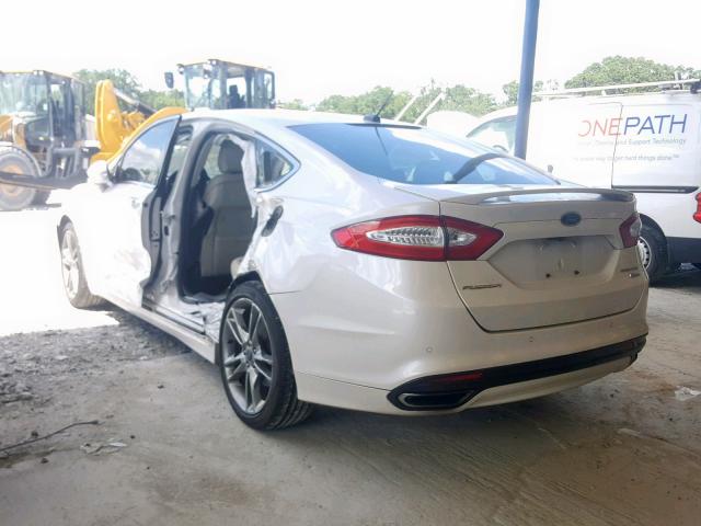 3FA6P0K90GR101654 - 2016 FORD FUSION TIT WHITE photo 3