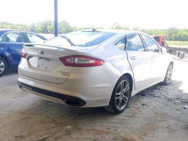 3FA6P0K90GR101654 - 2016 FORD FUSION TIT WHITE photo 4