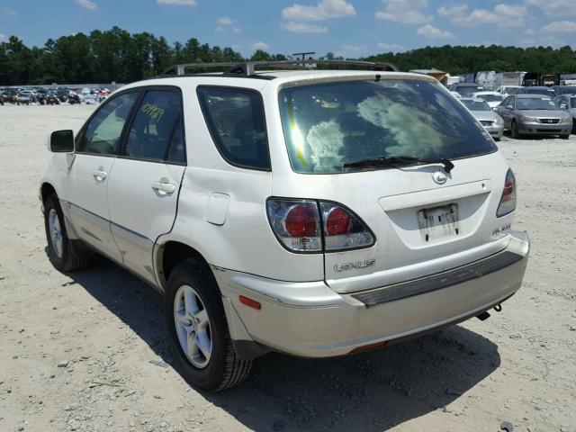 JTJGF10U410100865 - 2001 LEXUS RX 300 WHITE photo 3