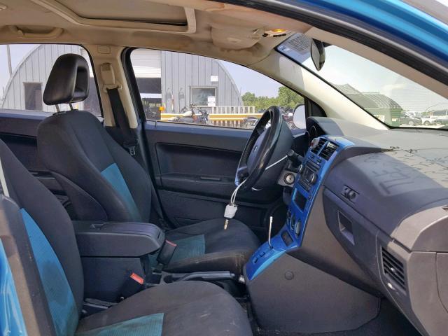 1B3HB48B88D733056 - 2008 DODGE CALIBER SX BLUE photo 5