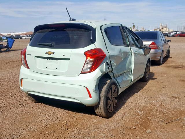 KL8CB6SA0JC476581 - 2018 CHEVROLET SPARK LS TURQUOISE photo 4