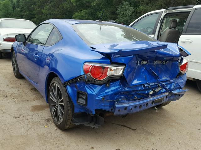 JF1ZCAC15D2608881 - 2013 SUBARU BRZ 2.0 LI BLUE photo 3