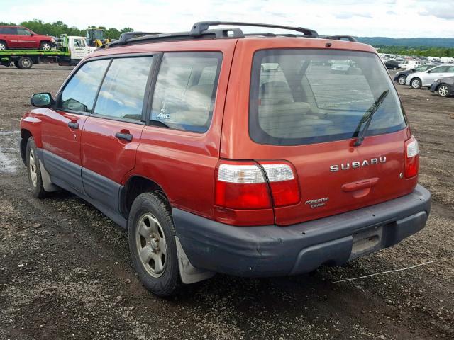 JF1SF63541H713932 - 2001 SUBARU FORESTER L RED photo 3