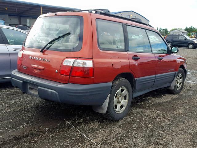 JF1SF63541H713932 - 2001 SUBARU FORESTER L RED photo 4