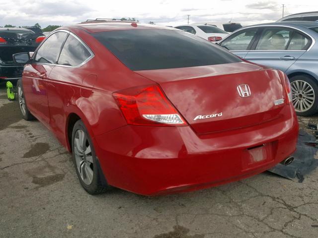 1HGCS1B84BA010884 - 2011 HONDA ACCORD EXL RED photo 3