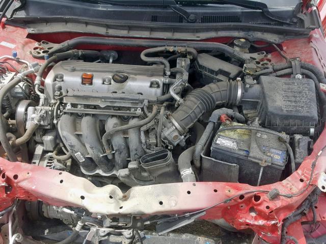 1HGCS1B84BA010884 - 2011 HONDA ACCORD EXL RED photo 7