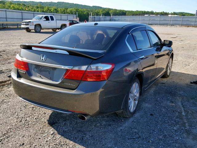 1HGCR2F81DA200351 - 2013 HONDA ACCORD EXL GRAY photo 4