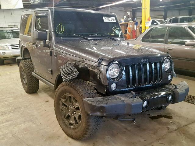 1C4AJWAG1HL674586 - 2017 JEEP WRANGLER S GRAY photo 1