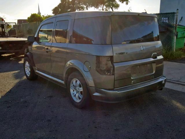 5J6YH17927L002177 - 2007 HONDA ELEMENT SC GRAY photo 3