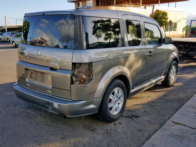 5J6YH17927L002177 - 2007 HONDA ELEMENT SC GRAY photo 4