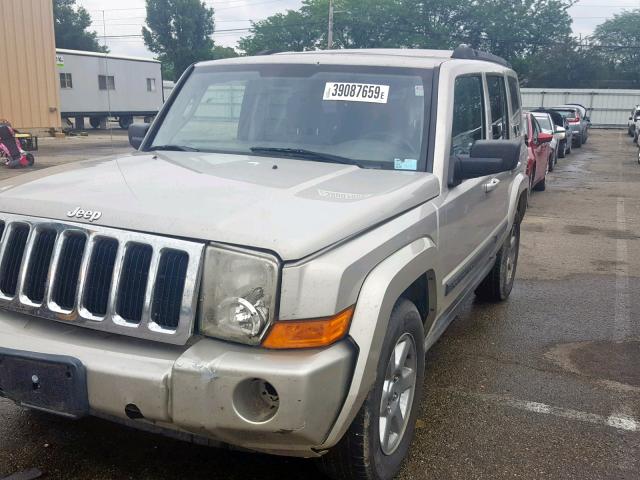 1J8HG48K77C643619 - 2007 JEEP COMMANDER TAN photo 10