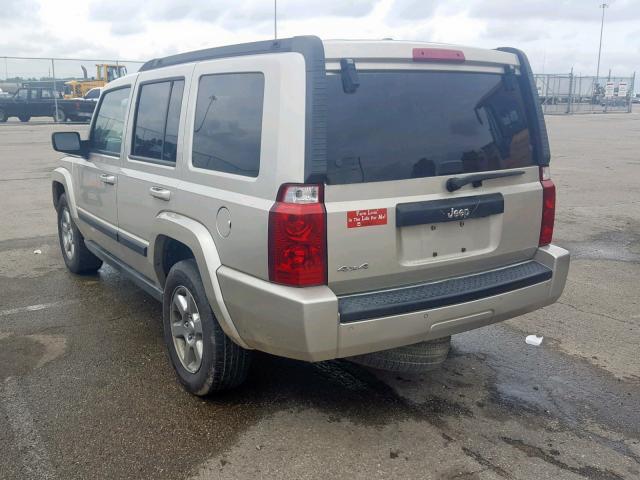 1J8HG48K77C643619 - 2007 JEEP COMMANDER TAN photo 3