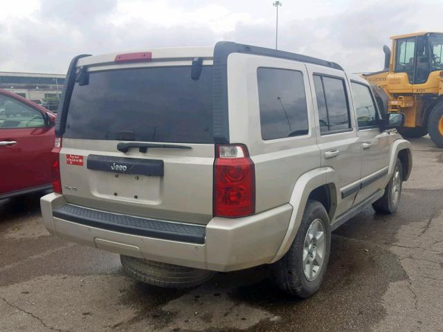 1J8HG48K77C643619 - 2007 JEEP COMMANDER TAN photo 4