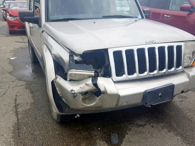 1J8HG48K77C643619 - 2007 JEEP COMMANDER TAN photo 9