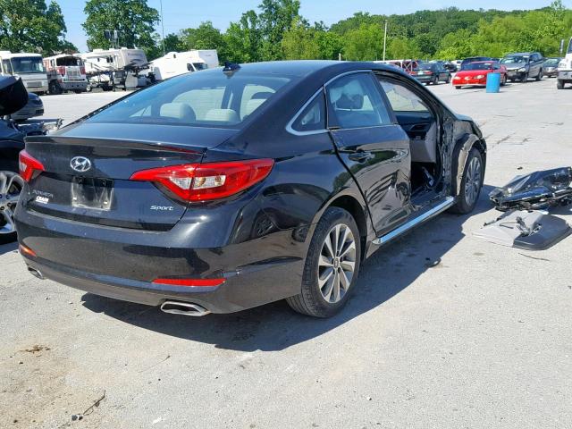 5NPE34AF9GH317781 - 2016 HYUNDAI SONATA SPO BLACK photo 4