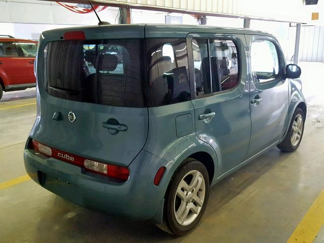 JN8AZ2KR2AT164243 - 2010 NISSAN CUBE BASE BLUE photo 4