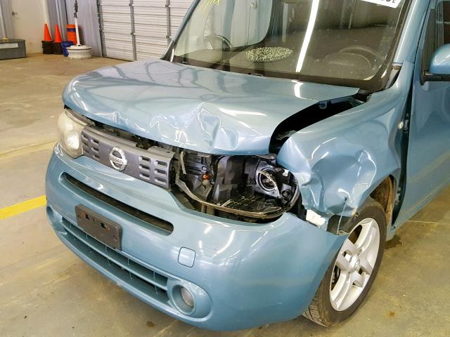 JN8AZ2KR2AT164243 - 2010 NISSAN CUBE BASE BLUE photo 9