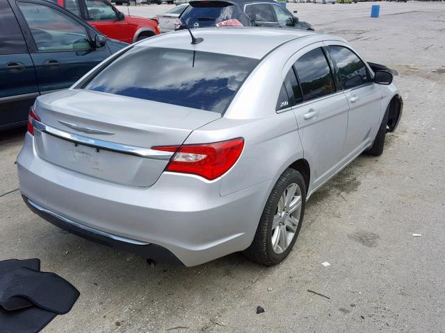 1C3CCBAB2CN318455 - 2012 CHRYSLER 200 LX SILVER photo 4