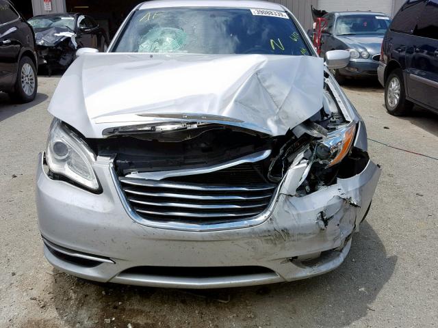 1C3CCBAB2CN318455 - 2012 CHRYSLER 200 LX SILVER photo 9