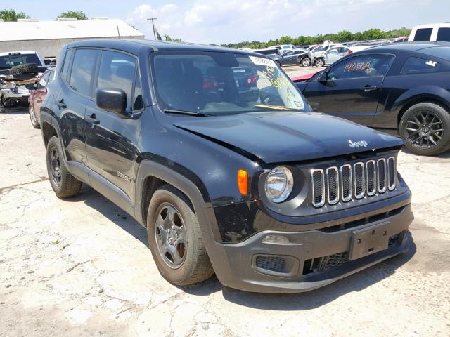 ZACCJAAB0HPG17629 - 2017 JEEP RENEGADE S BLACK photo 1