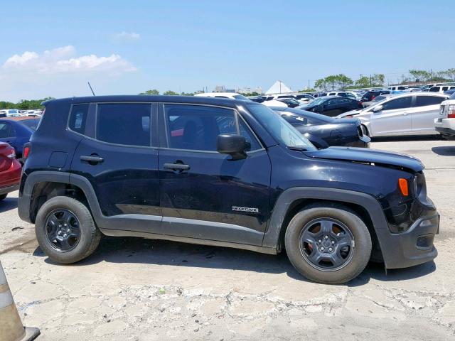 ZACCJAAB0HPG17629 - 2017 JEEP RENEGADE S BLACK photo 9