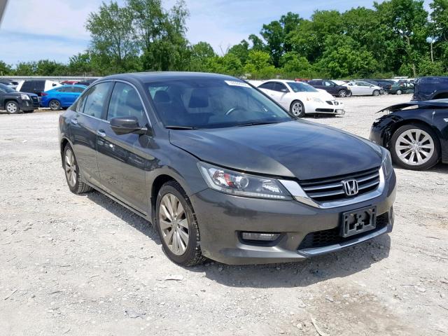 1HGCR2F85EA218160 - 2014 HONDA ACCORD EXL GRAY photo 1