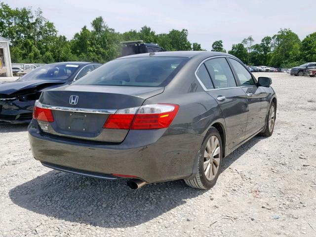 1HGCR2F85EA218160 - 2014 HONDA ACCORD EXL GRAY photo 4