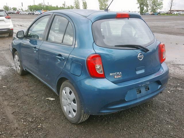 3N1CK3CP6HL262916 - 2017 NISSAN MICRA BLUE photo 3