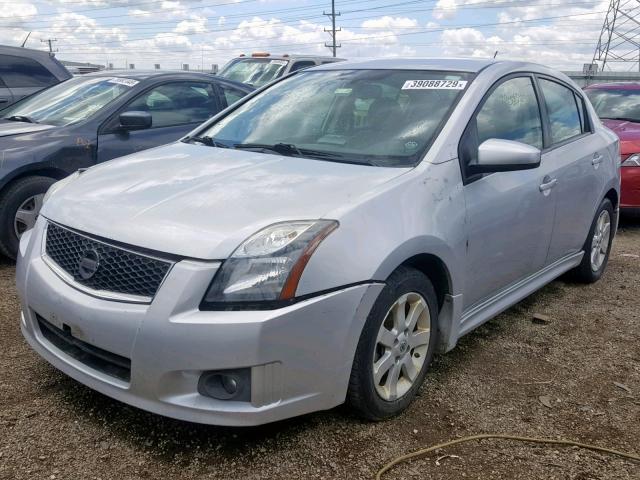 3N1AB6AP4BL666316 - 2011 NISSAN SENTRA 2.0 SILVER photo 2