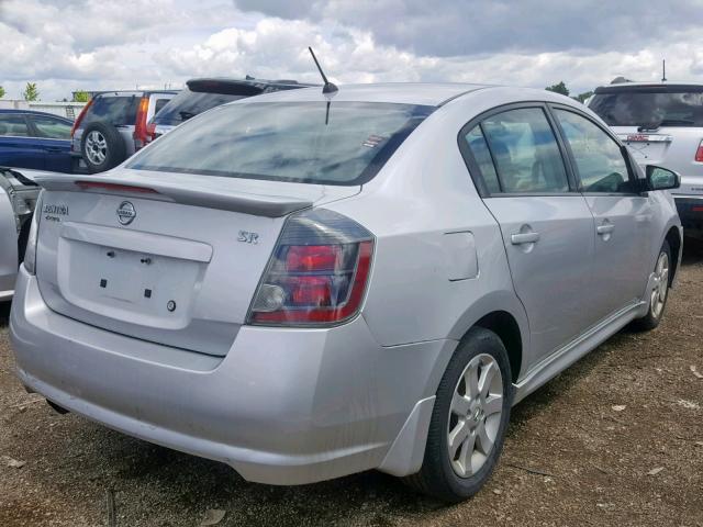 3N1AB6AP4BL666316 - 2011 NISSAN SENTRA 2.0 SILVER photo 4