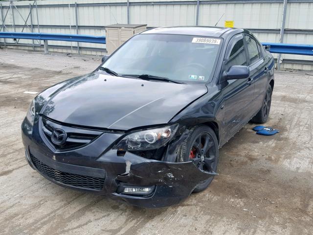 JM1BK324081864329 - 2008 MAZDA 3 S BLACK photo 2