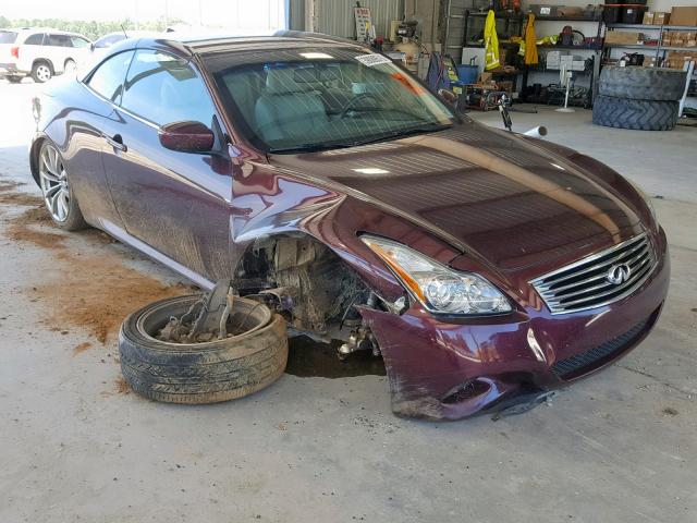 JN1CV6FE7AM351411 - 2010 INFINITI G37 BASE MAROON photo 1