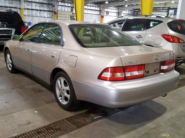 JT8BF28G210312163 - 2001 LEXUS ES 300 BEIGE photo 3