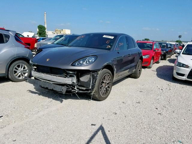 WP1AB2A58FLB73887 - 2015 PORSCHE MACAN S GRAY photo 2