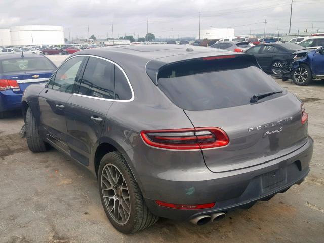 WP1AB2A58FLB73887 - 2015 PORSCHE MACAN S GRAY photo 3