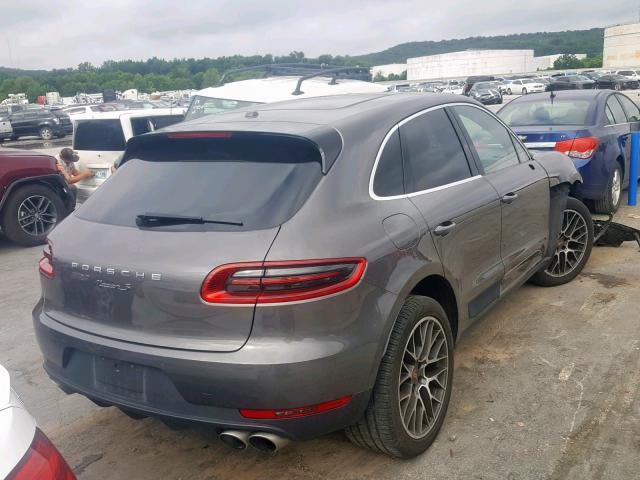 WP1AB2A58FLB73887 - 2015 PORSCHE MACAN S GRAY photo 4